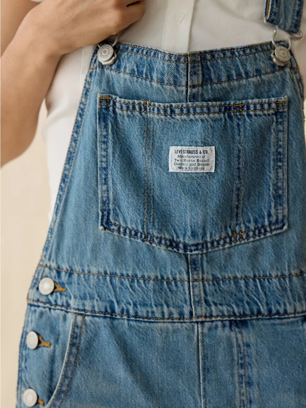 Levi's Light Blue Denim Overalls Jumpsuit